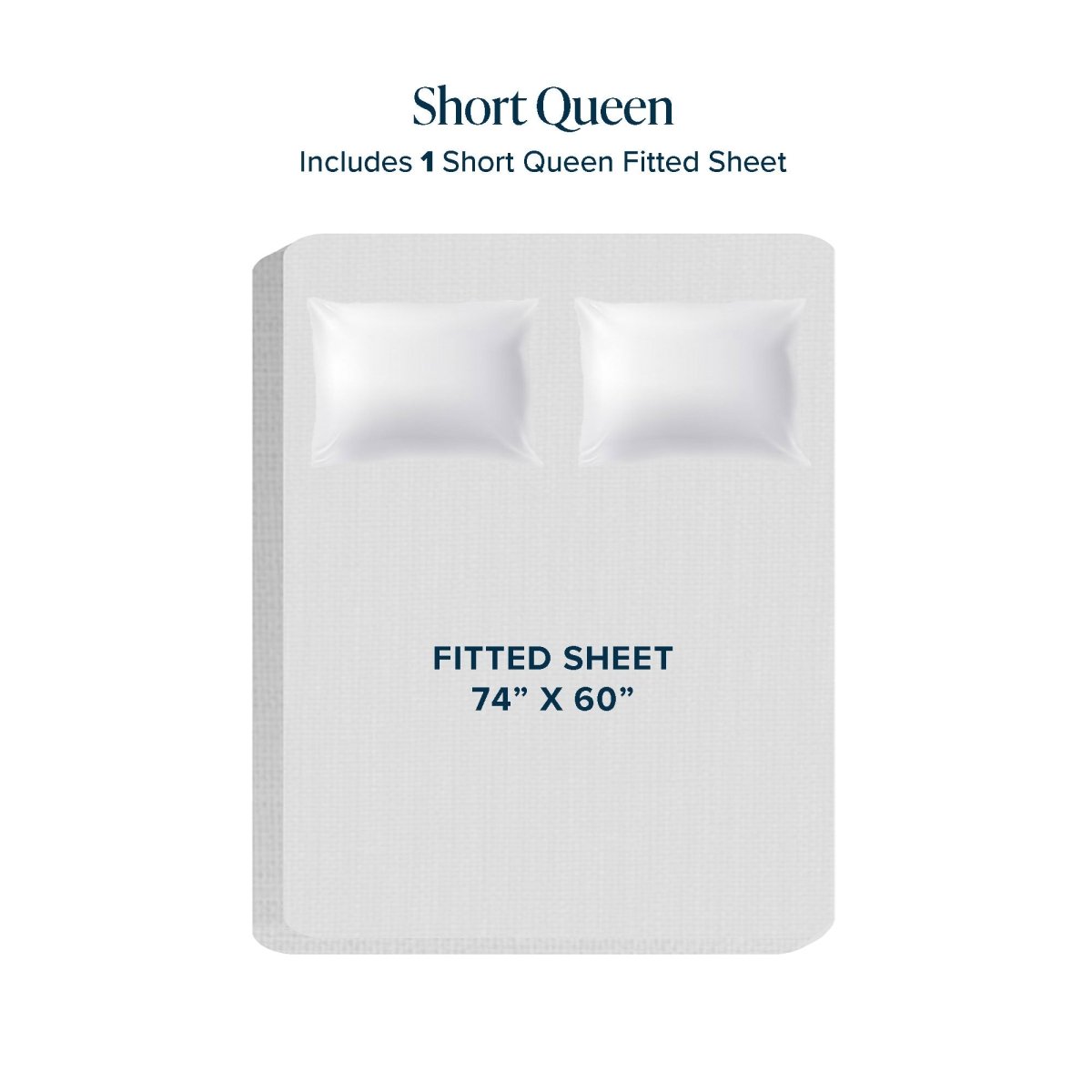 Short Queen fitted sheet