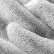 Close-up of faux fur textured blanket