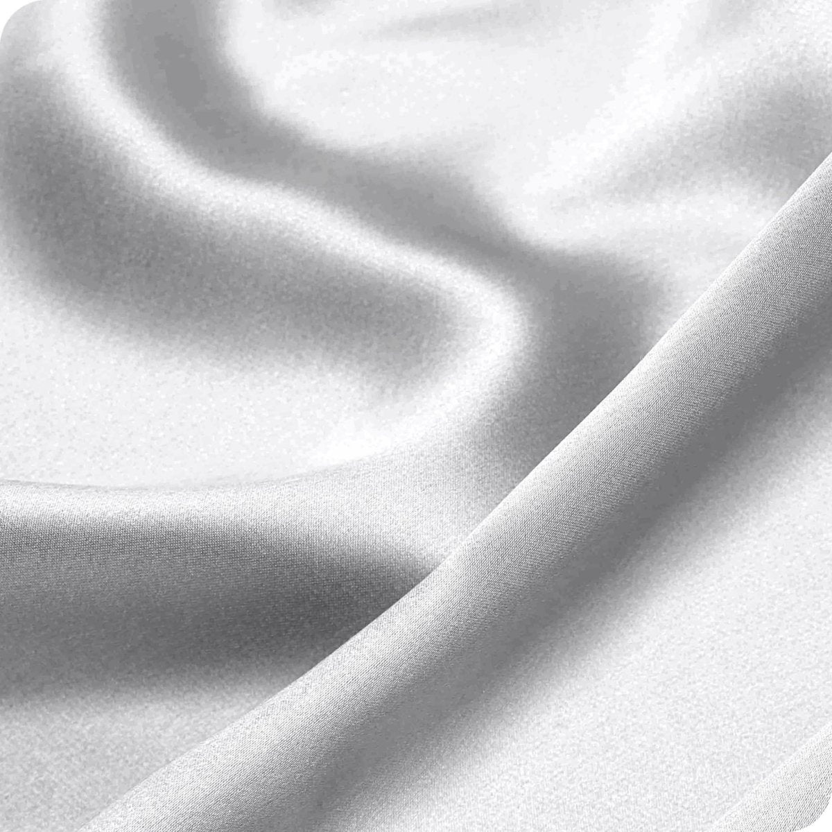 Close up of a silk pillowcase