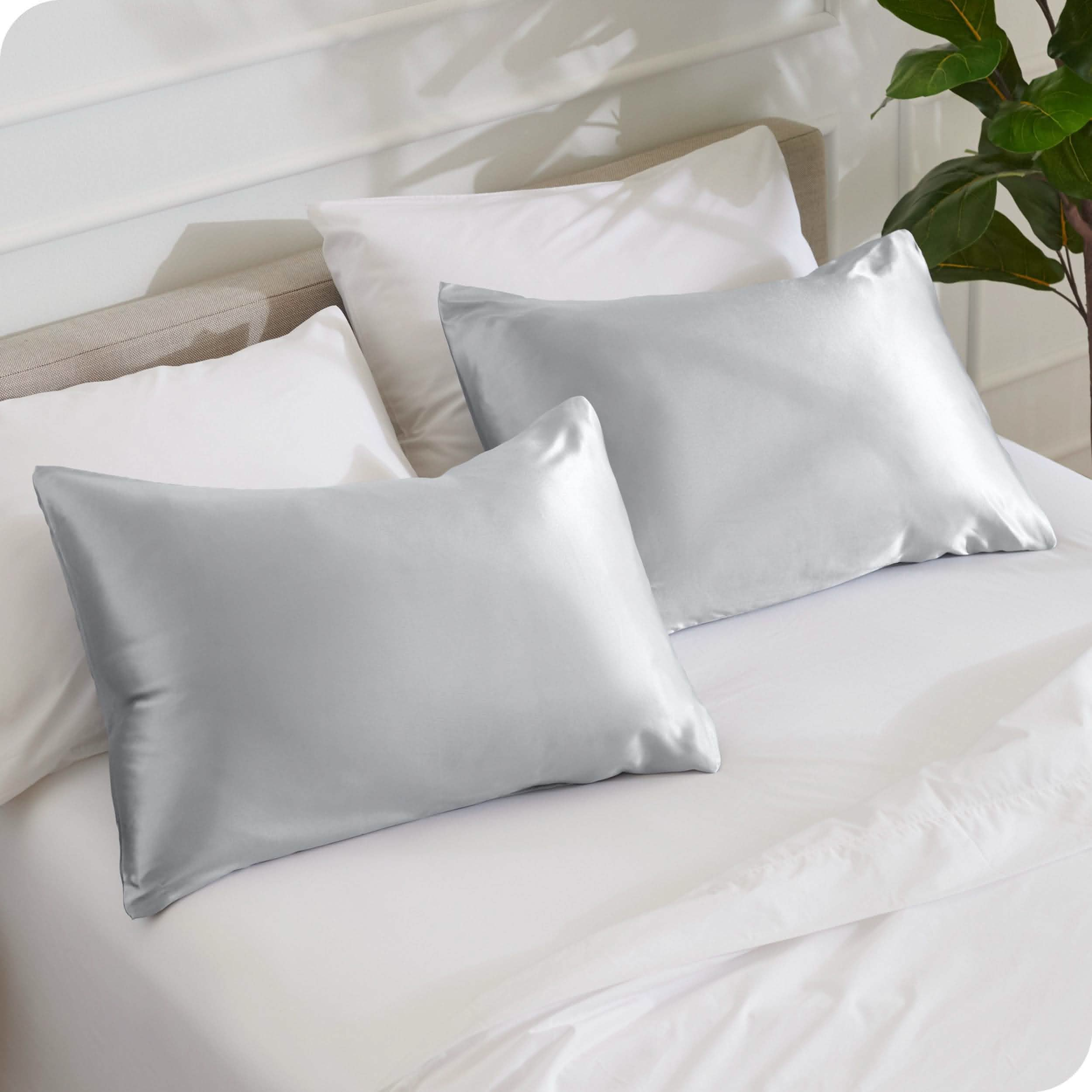 Bare Home Mulberry Silk Pillowcase Set Bare Home