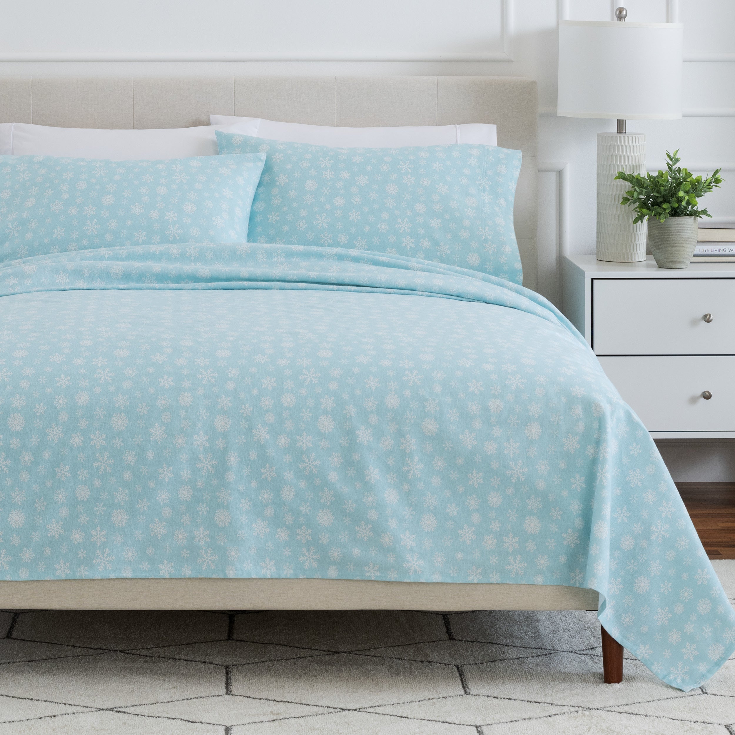 Print Flannel Sheet Set