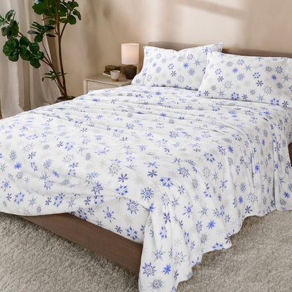 Print Flannel Sheet Set