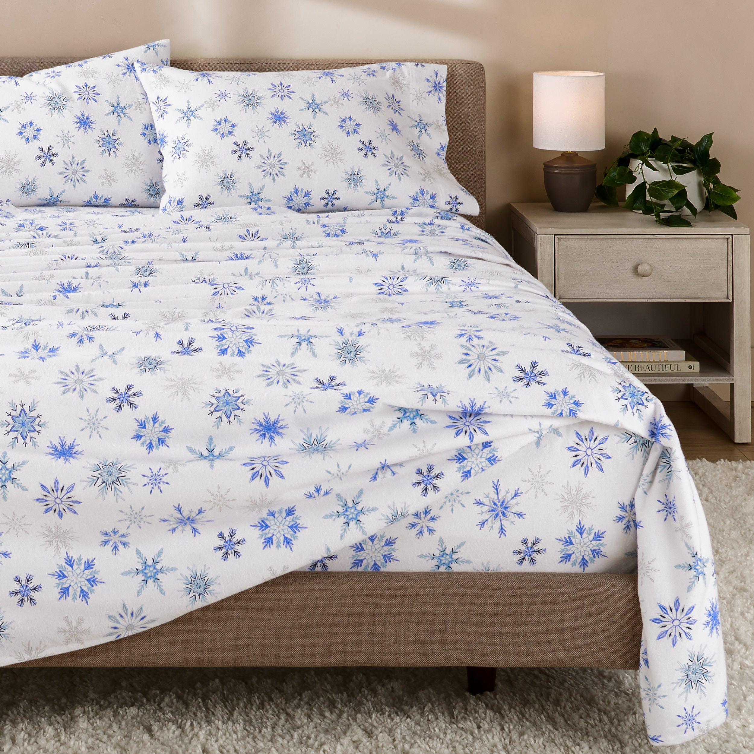 Print Flannel Sheet Set