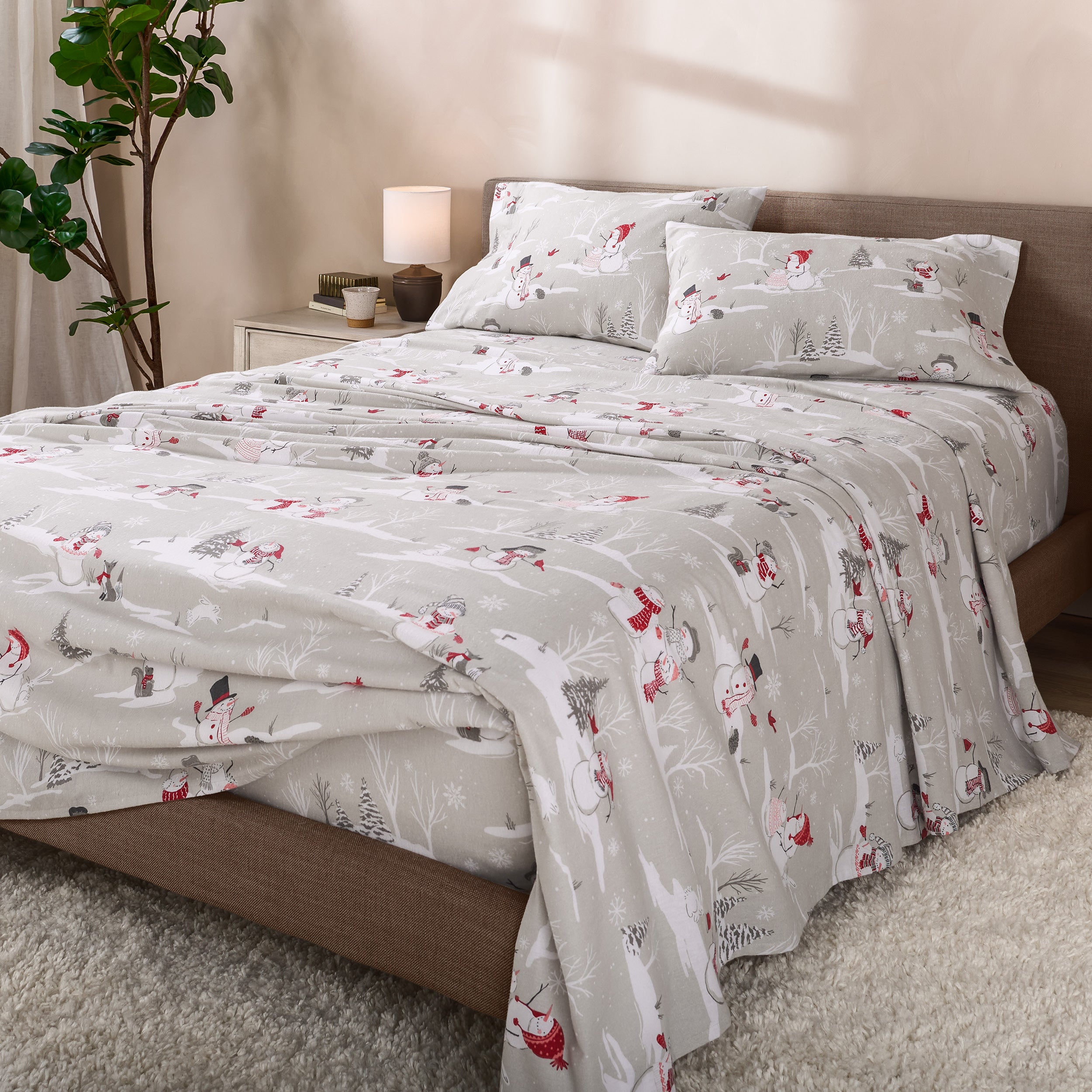 Print Flannel Sheet Set