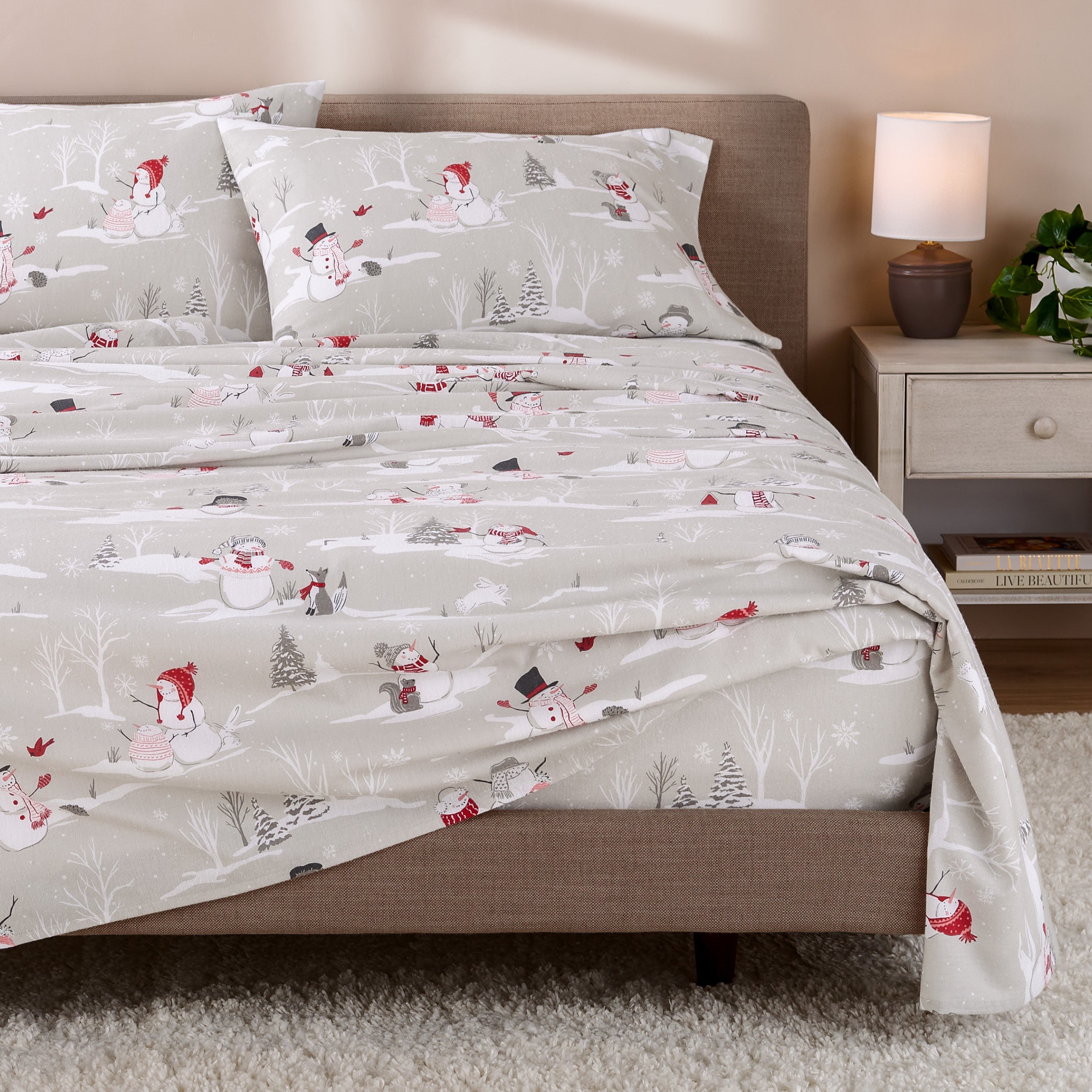 Print Flannel Sheet Set