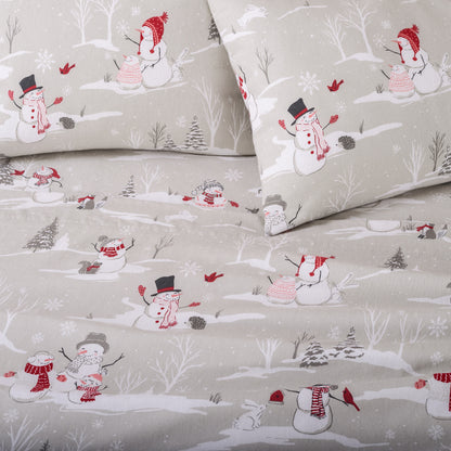 Print Flannel Sheet Set