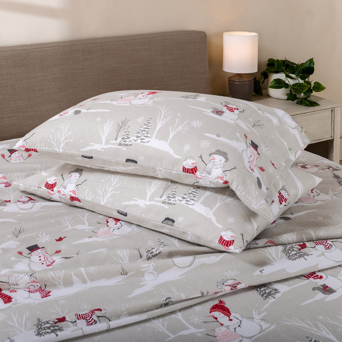 Print Flannel Sheet Set