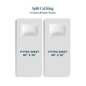Split Cal King fitted sheet dimensions