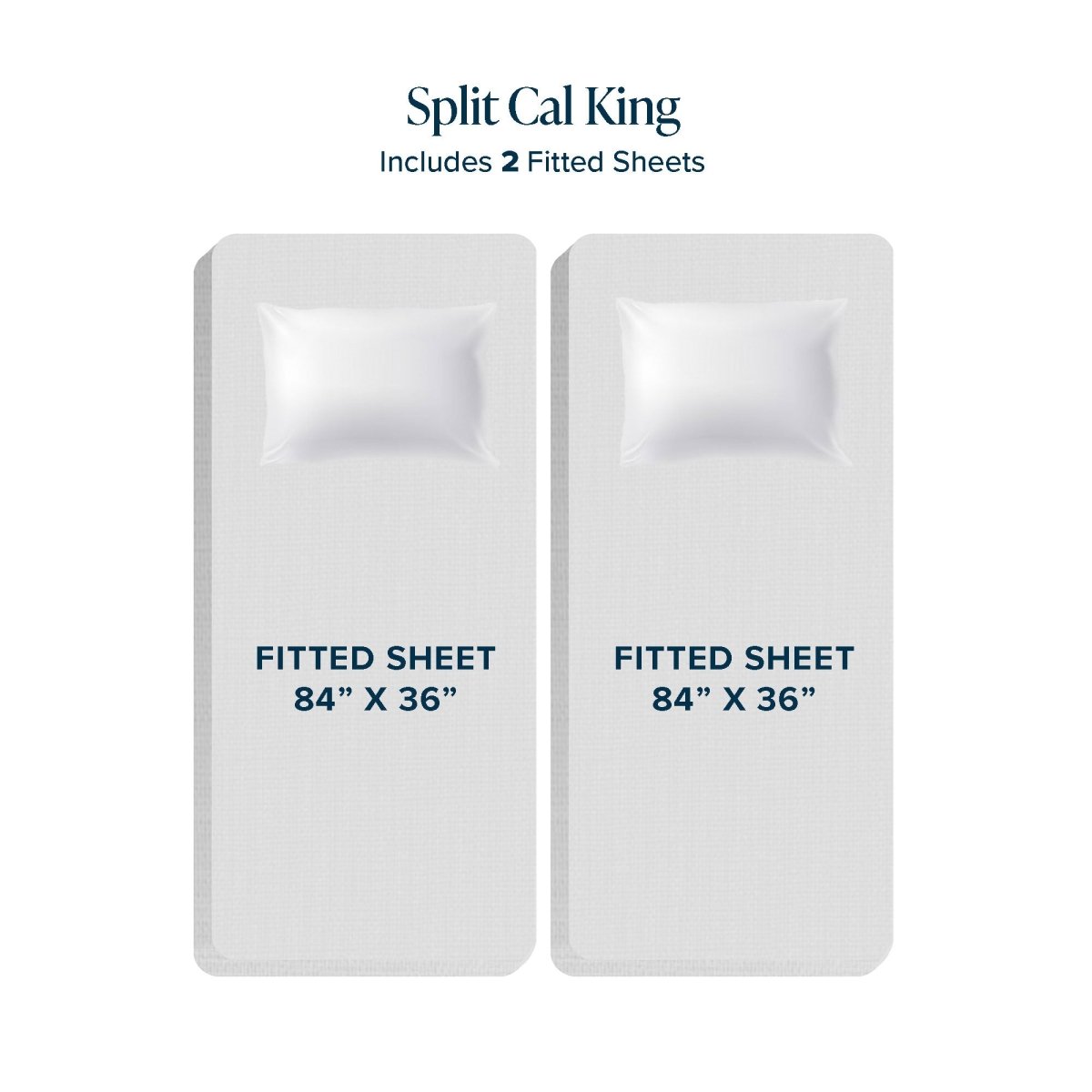 Split Cal King fitted sheet dimensions