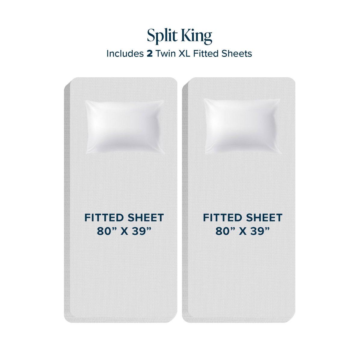 Split King fitted sheet dimensions