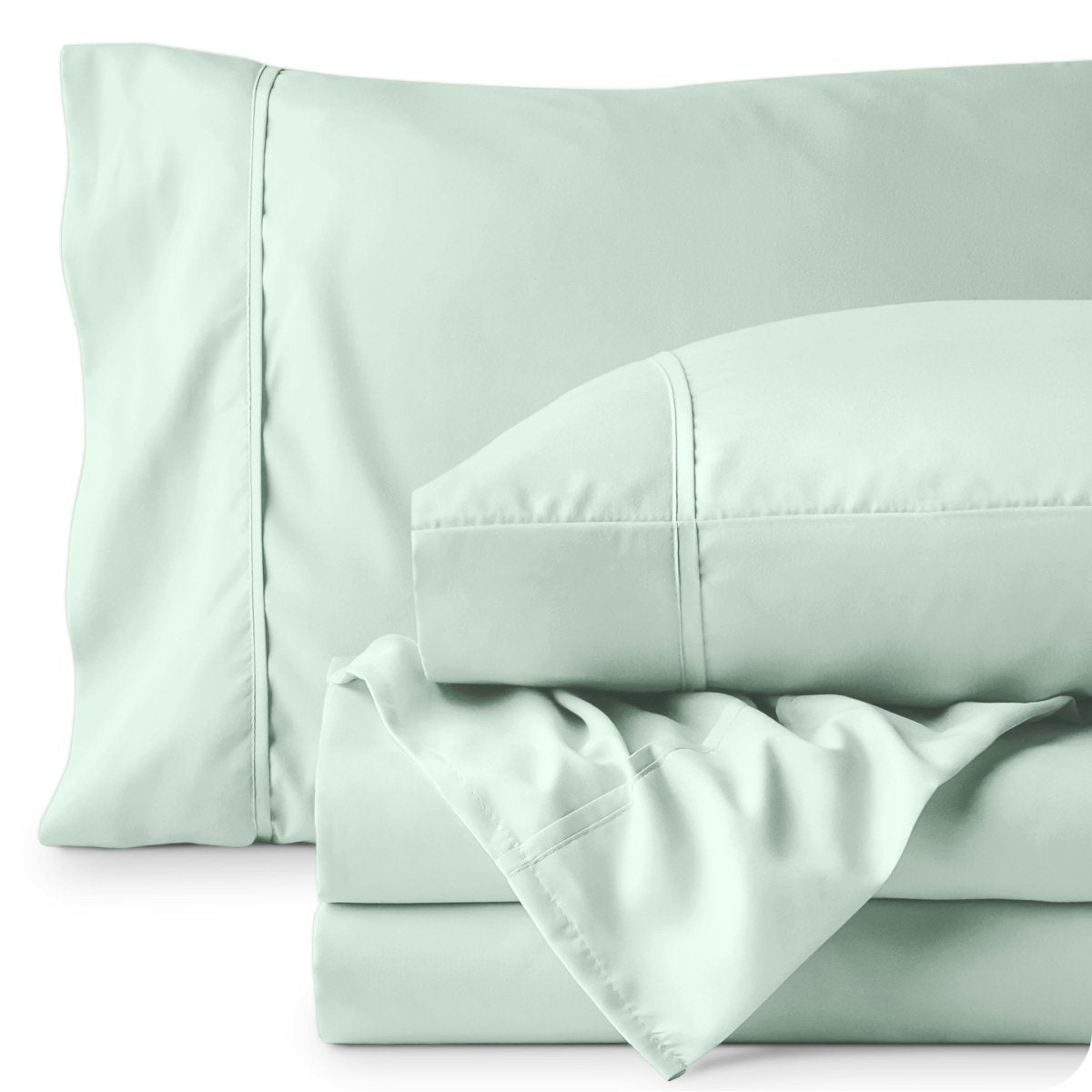 Microfiber sheets folded neatly