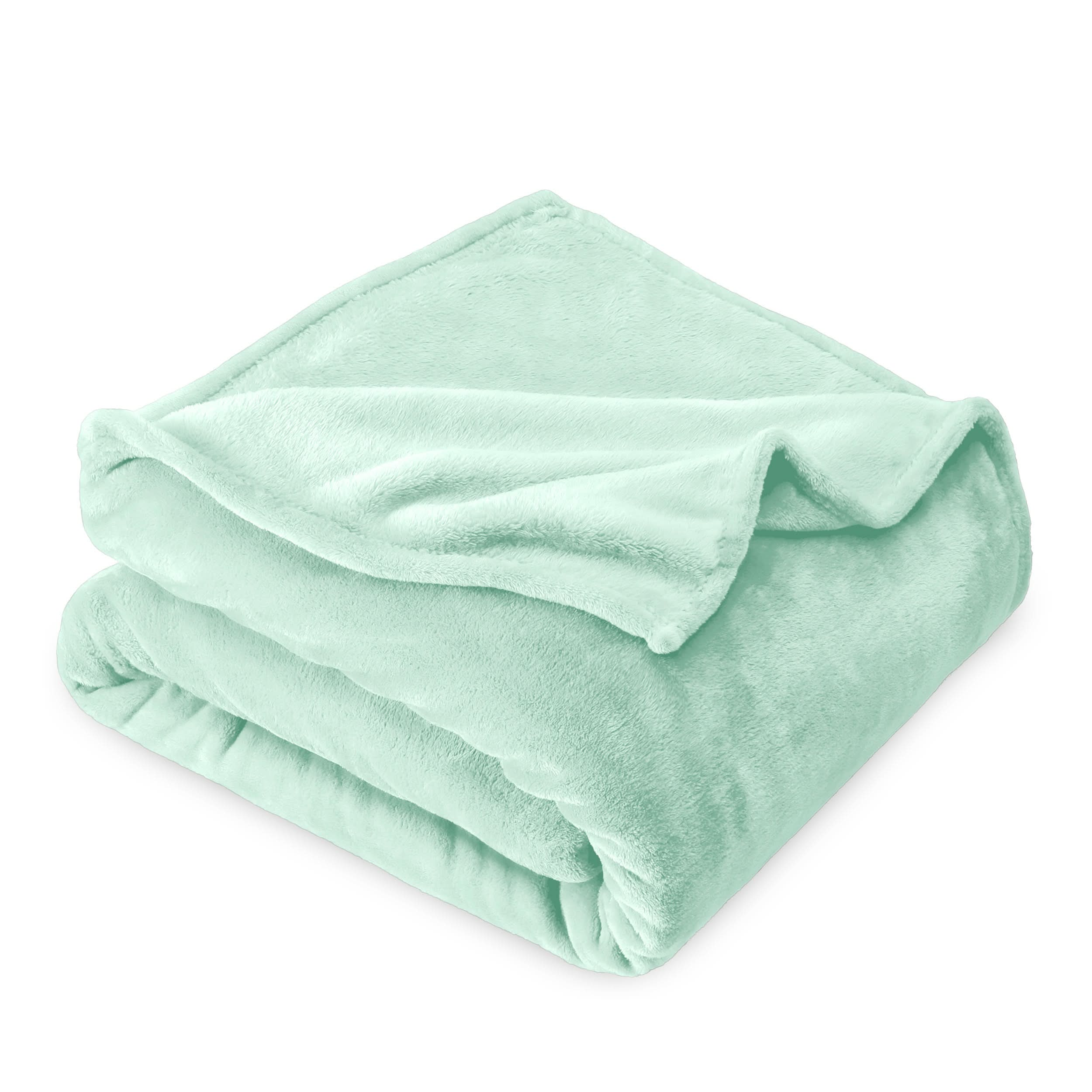 Microplush blanket folded neatly