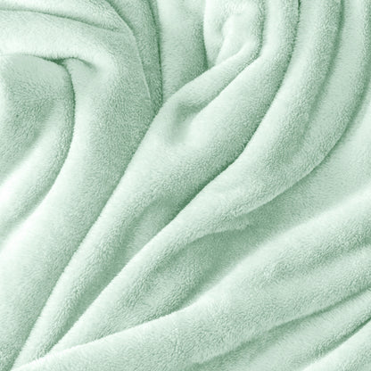 Close up of the soft textured microplush blanket