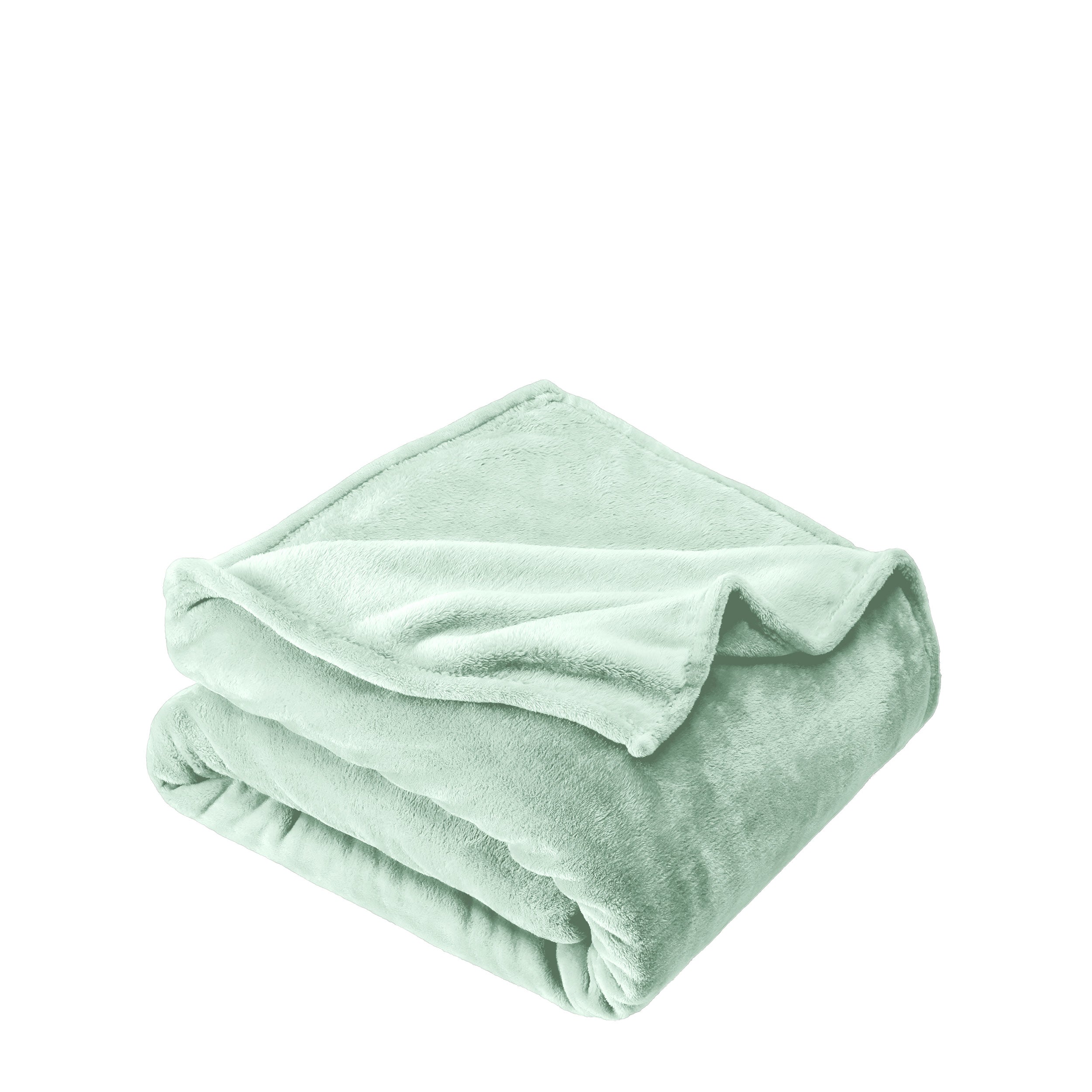 Microplush blanket folded neatly