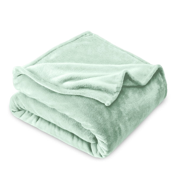 Microplush blanket folded neatly