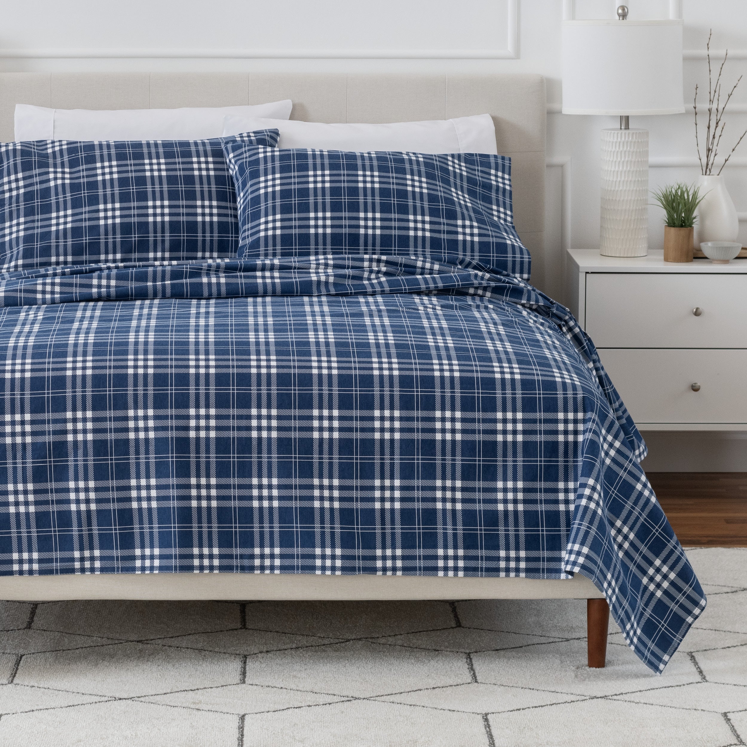 Print Flannel Sheet Set