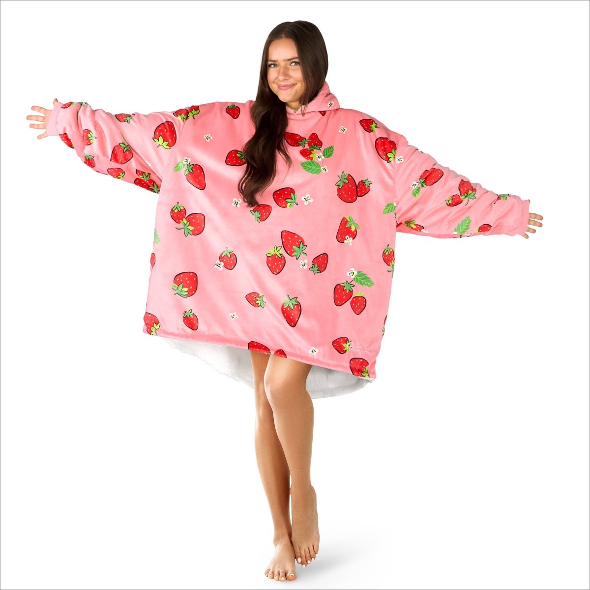 Person wearing a Bare Homey on a white background