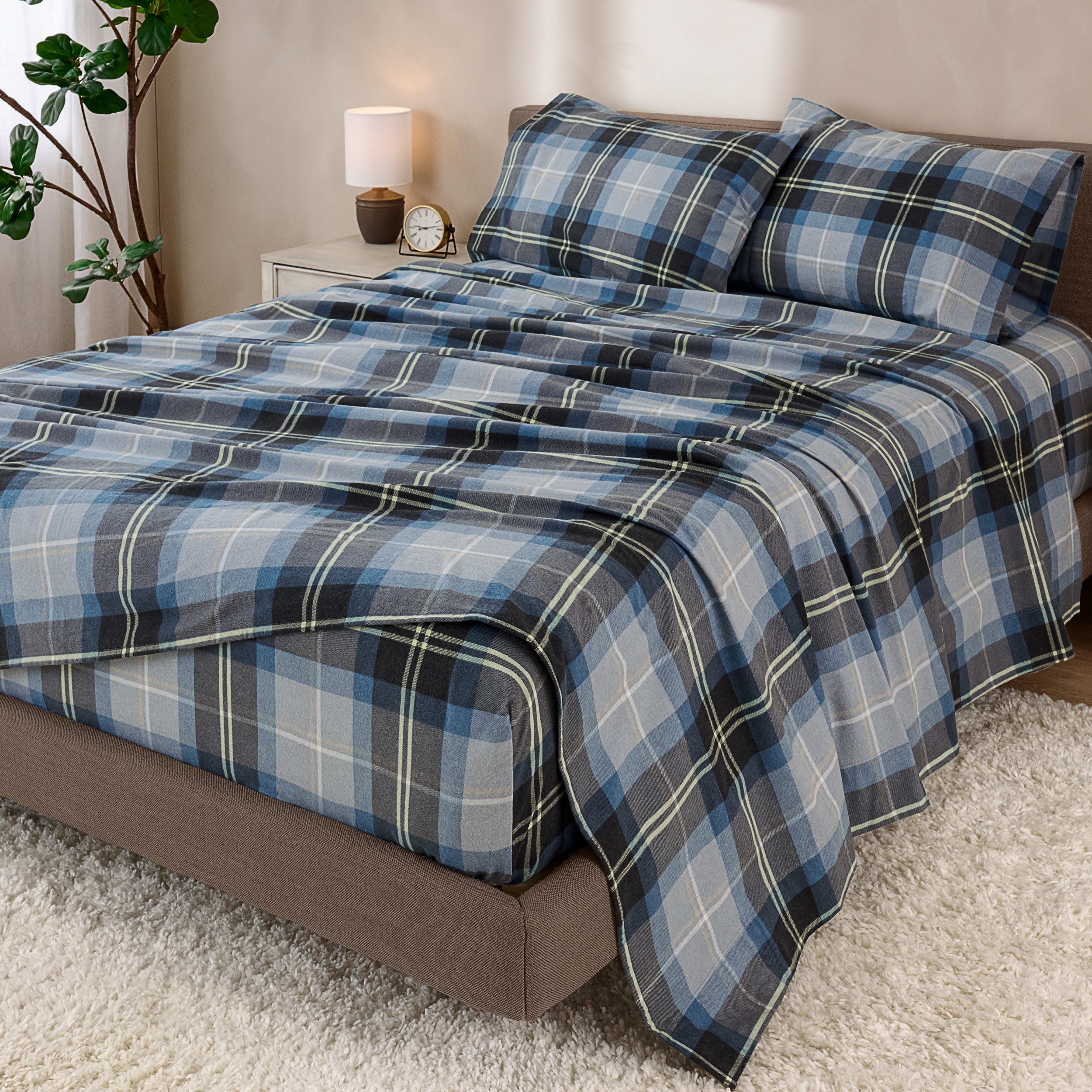 Print Flannel Sheet Set