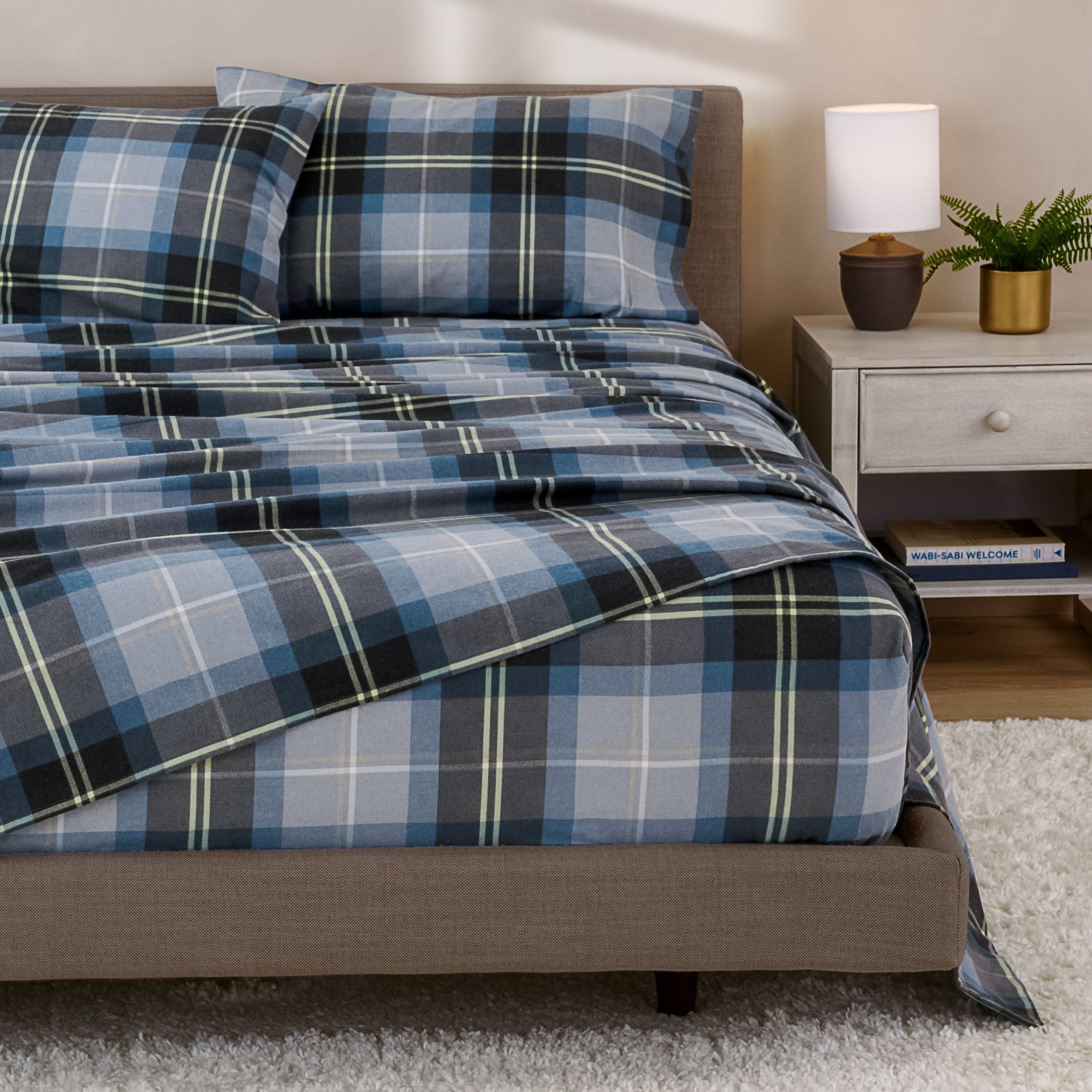 Print Flannel Sheet Set