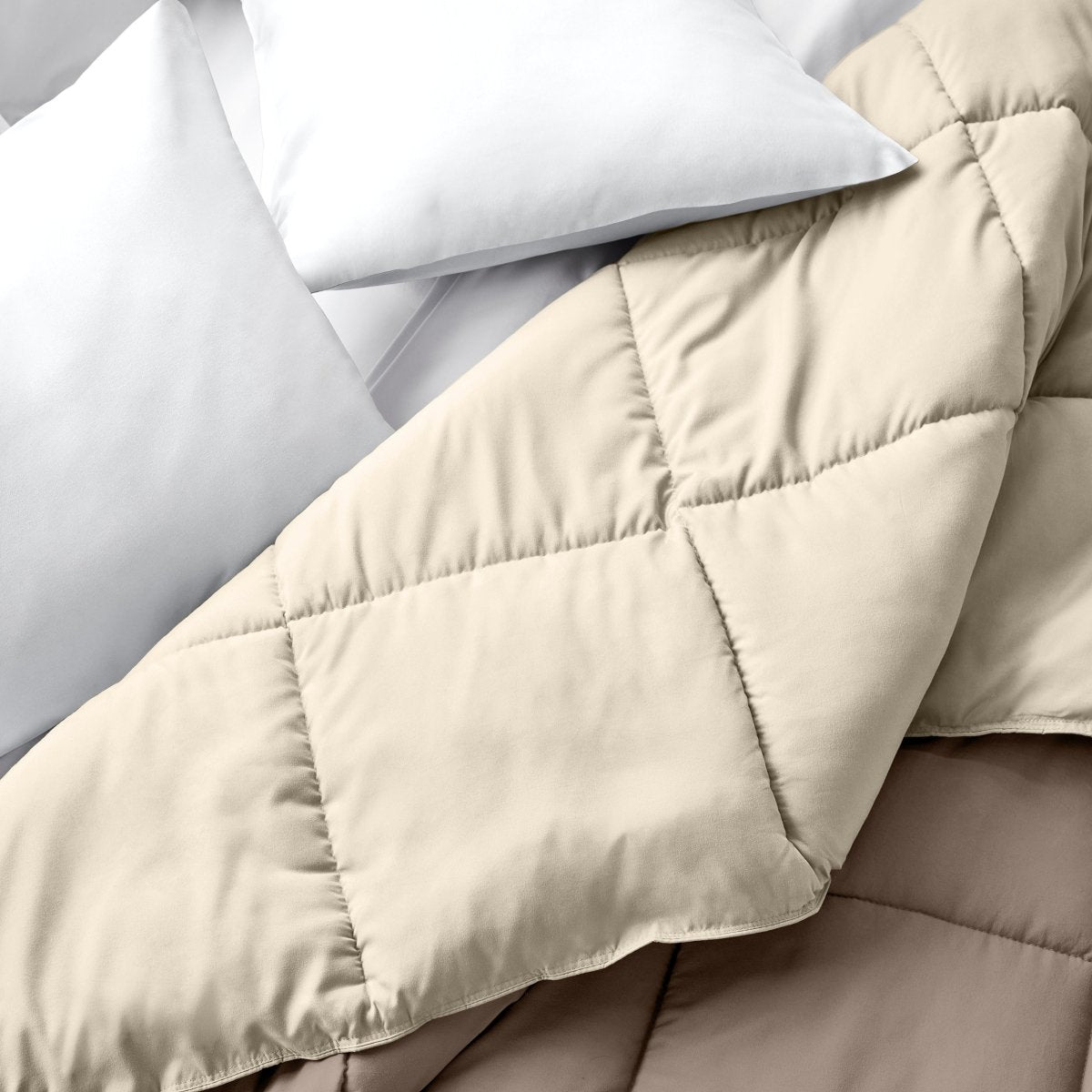 Comforter with a different color on each side