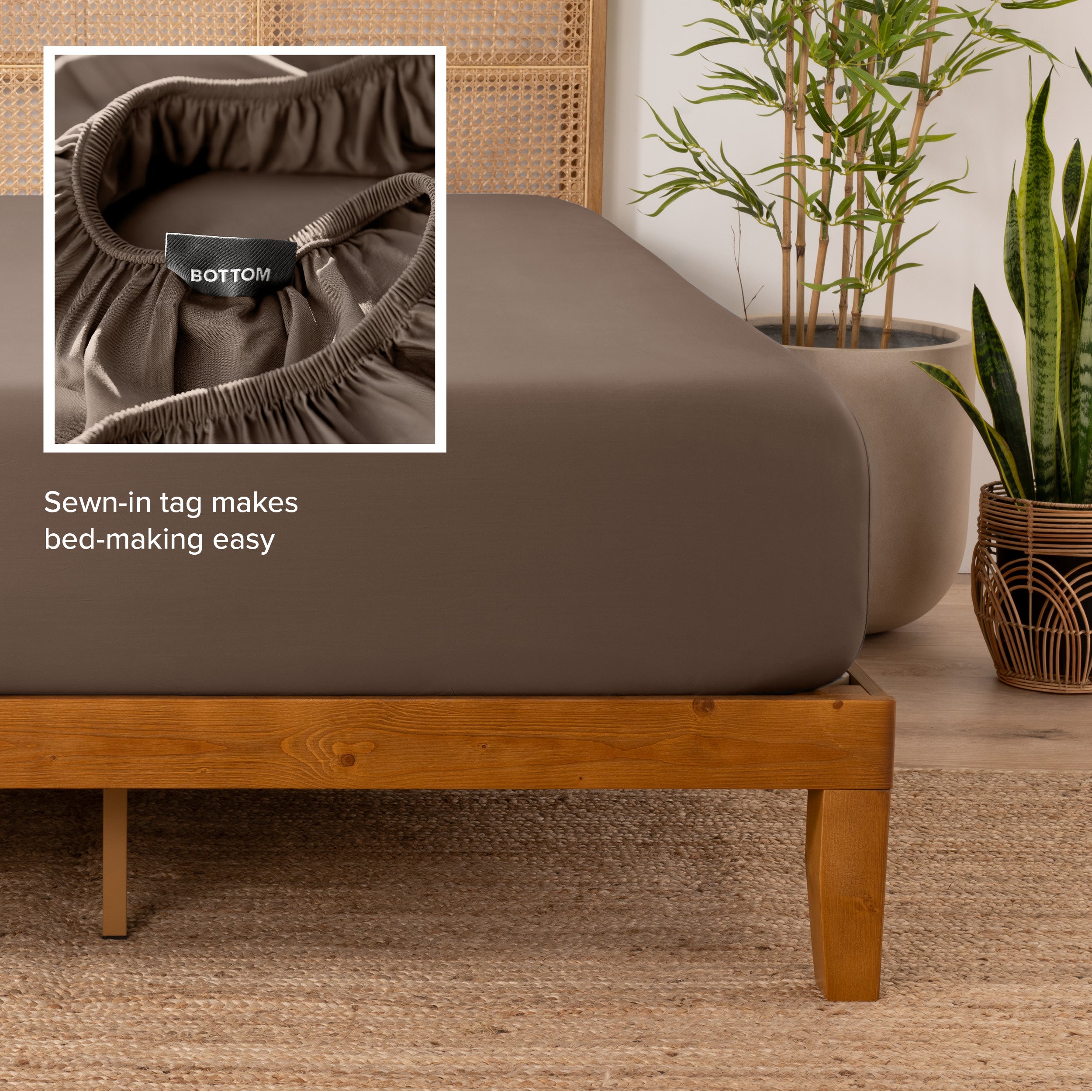 Rayon From Bamboo Fitted Sheet - Bare Home