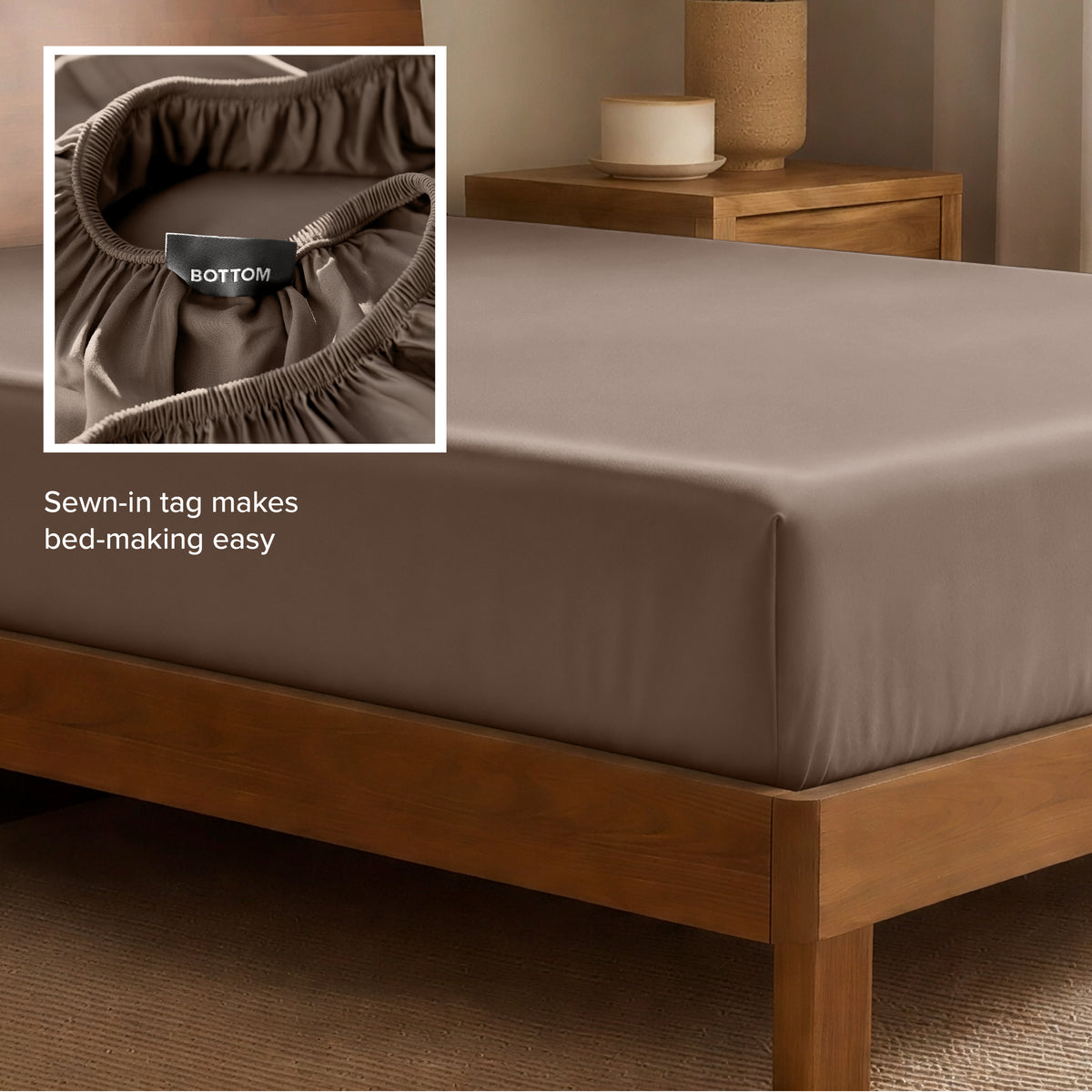Rayon From Bamboo Fitted Sheet - Bare Home