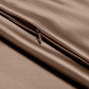 Close-up of pillowcase with zipper closure