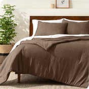 Microfiber comforter set on a bed