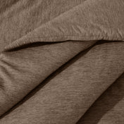Close-up of comforter on a bed