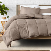 Down Alternative Box Stitch Comforter Set