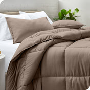 Down Alternative Box Stitch Comforter Set