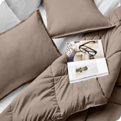 Down Alternative Box Stitch Comforter Set