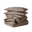 Comforter set folded and stacked
