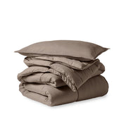 Comforter set folded and stacked