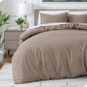Microfiber Duvet Cover & Sham Set - Oversized Queen - Bare Home