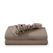 2 ultra soft fitted sheets folded and stacked