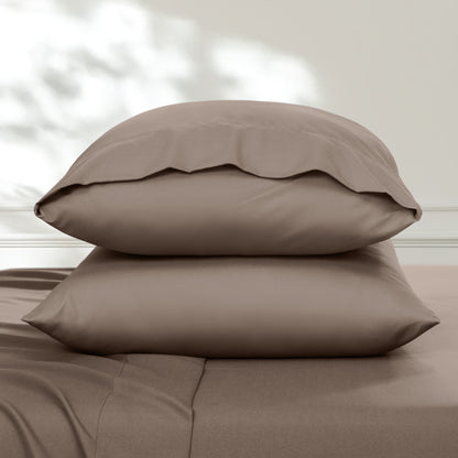 2 pillowcases on pillows