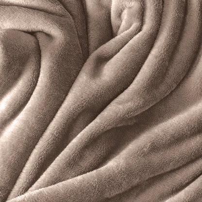 Close up of the soft textured microplush blanket