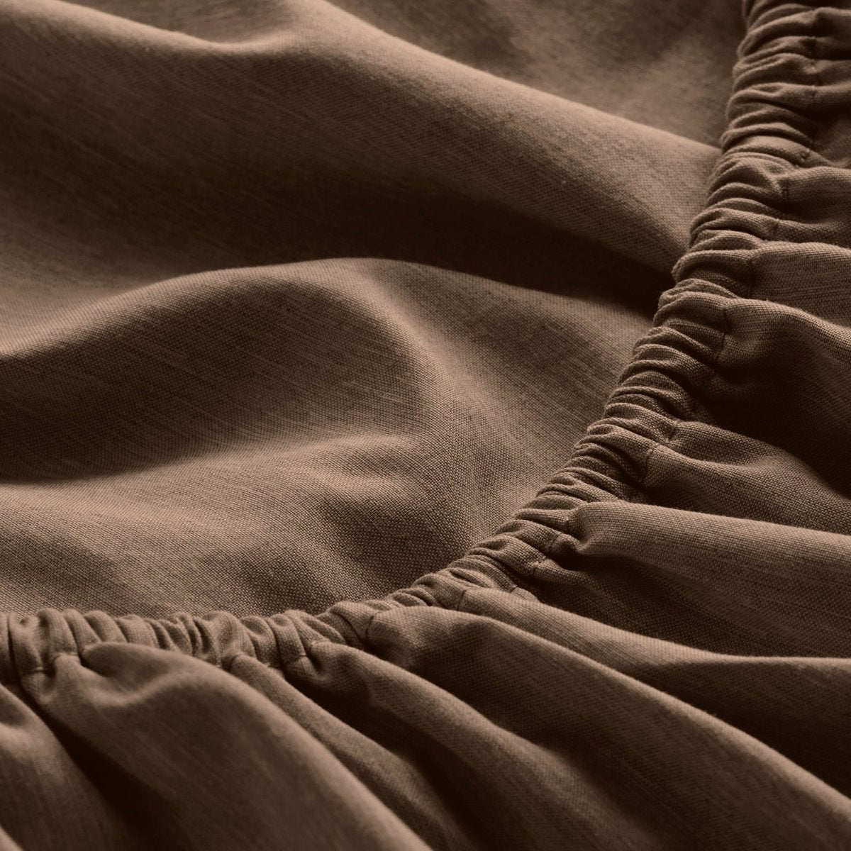 Close-up of fitted sheet