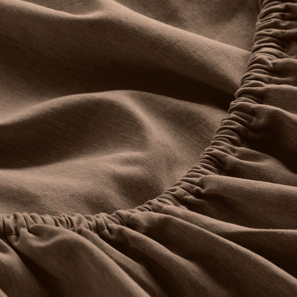 Close-up of fitted sheet