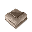 Minky weighted blanket folded neatly
