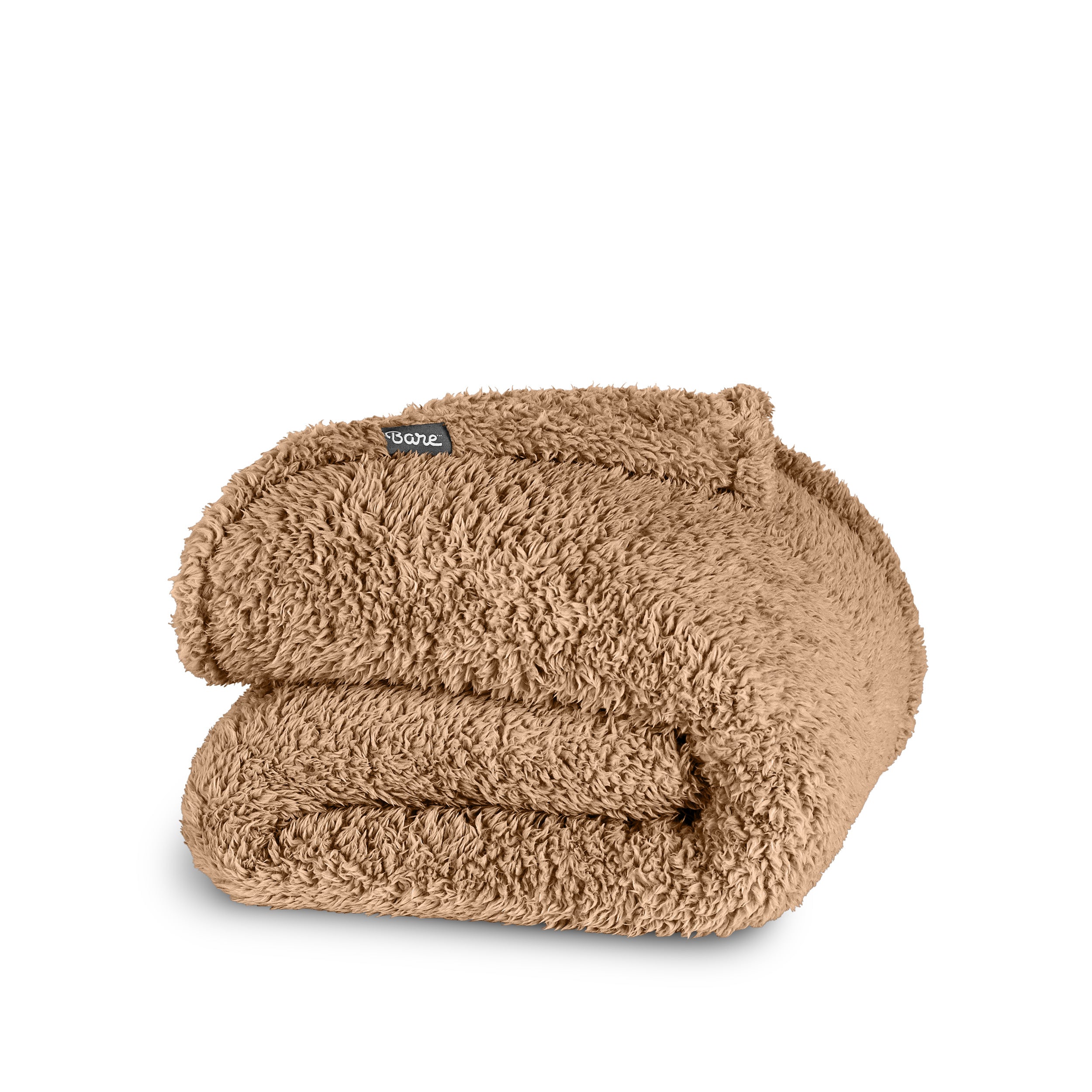 Double sided sherpa blanket folded