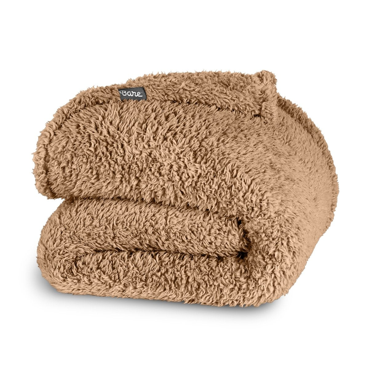 Double sided sherpa blanket folded