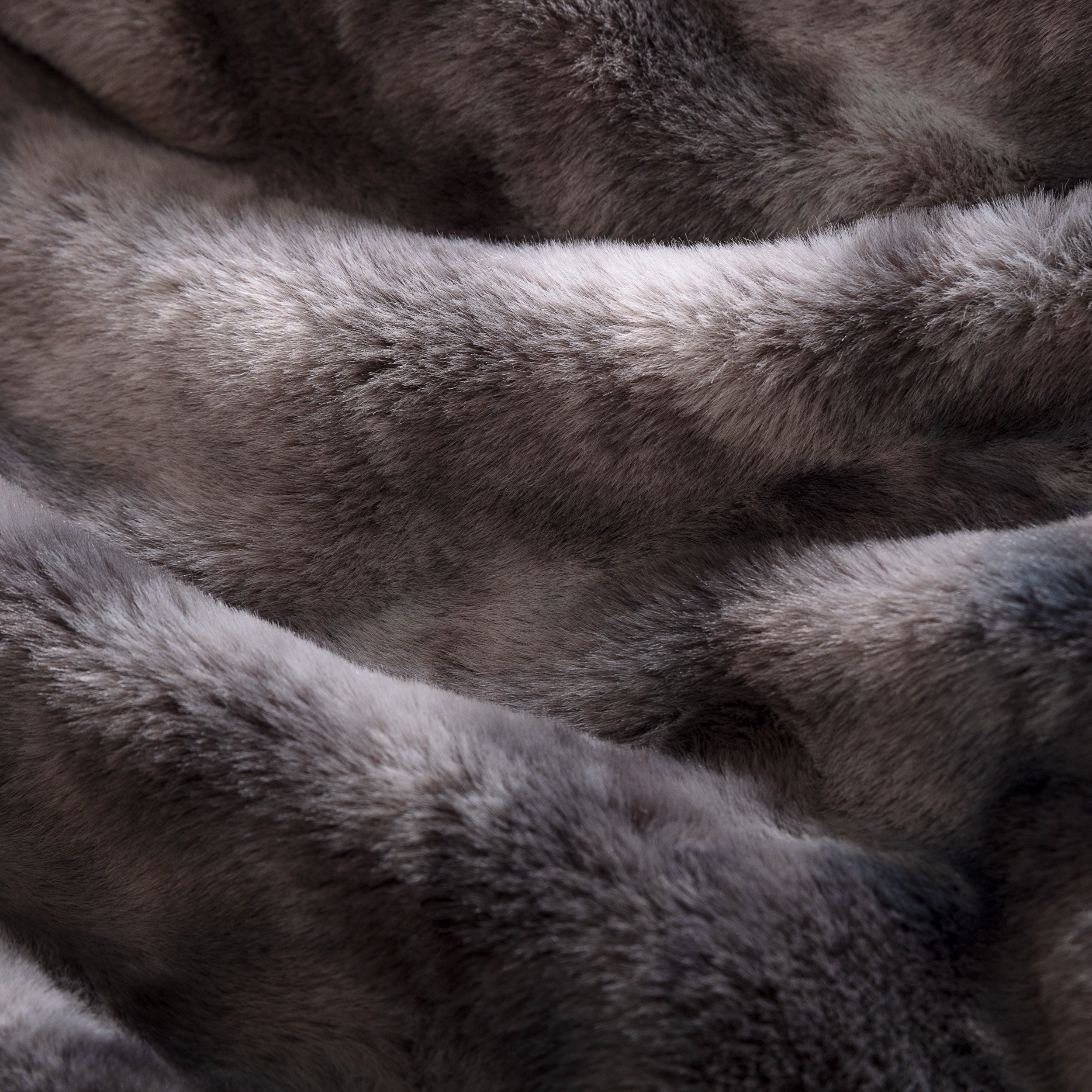 Close-up of faux fur textured blanket