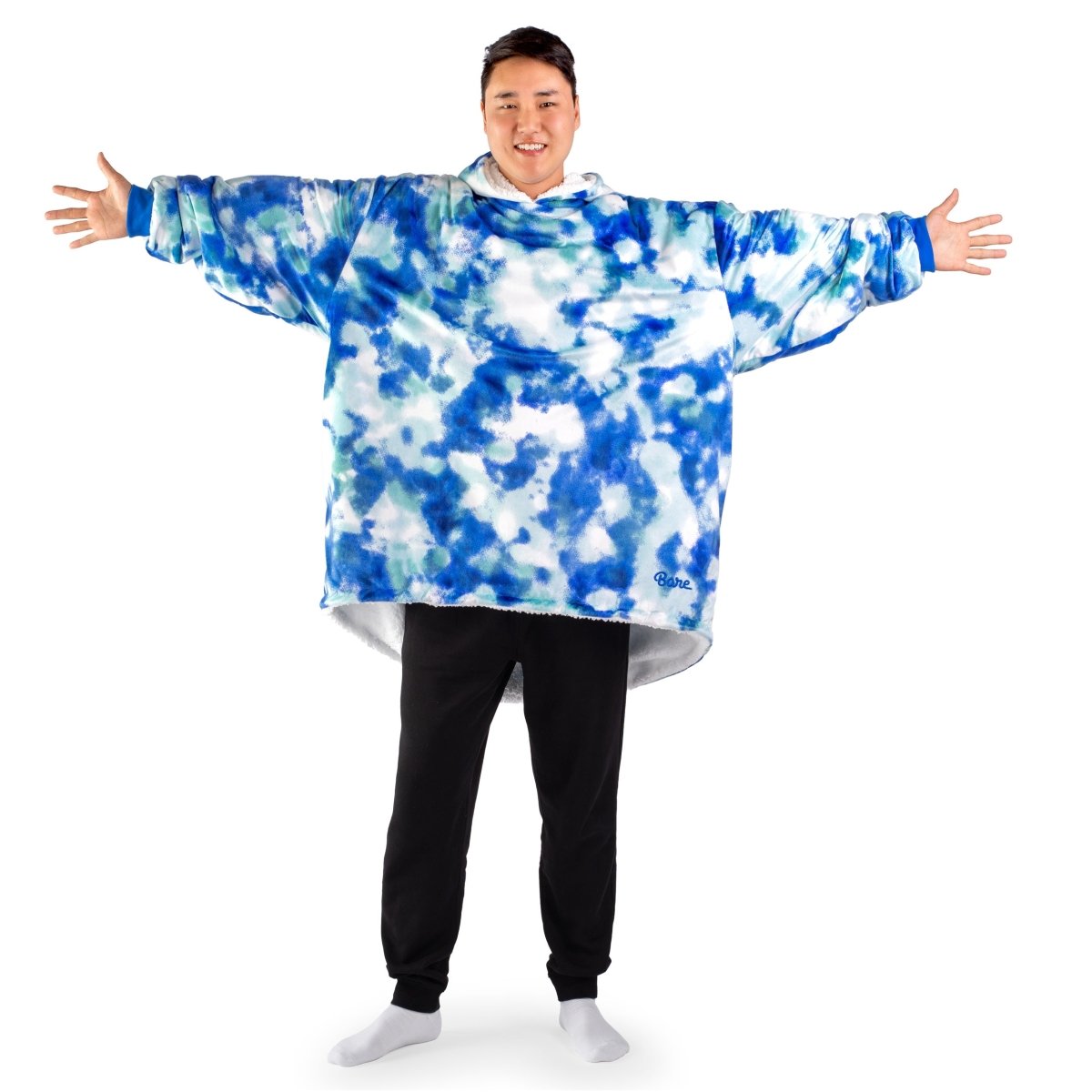 Person wearing a Bare Homey on a white background