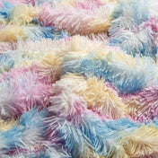 Close-up of a shaggy duvet cover