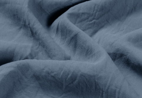 Closeup of navy blue Ultra Soft Washed fabric swatch