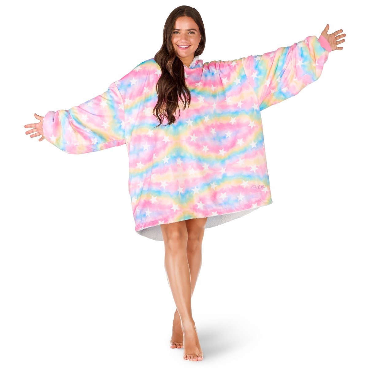 Person wearing a Bare Homey on a white background