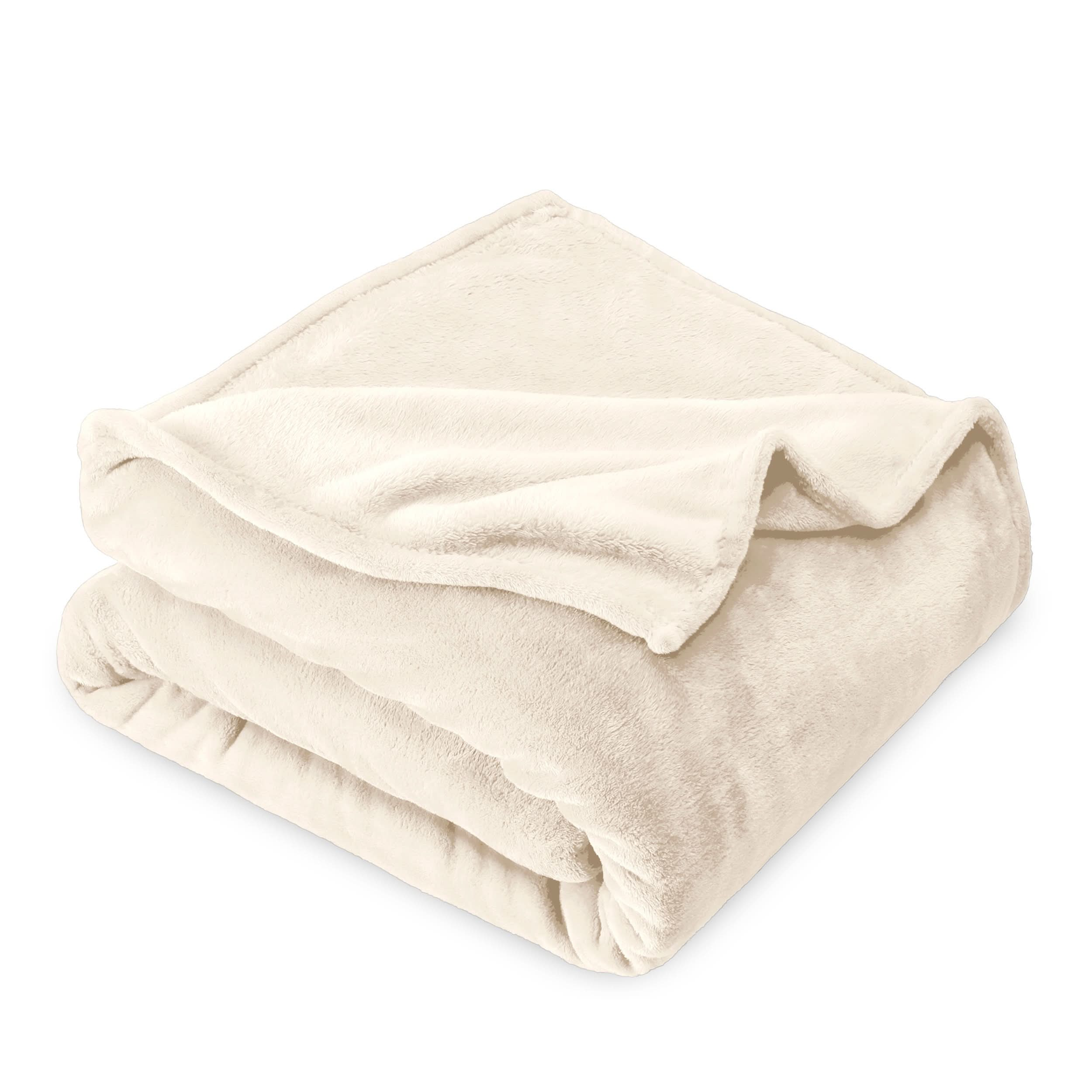 Microplush blanket folded neatly