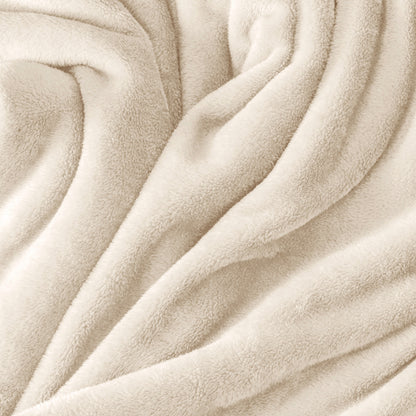 Close up of the soft textured microplush blanket
